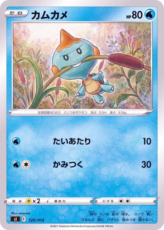 120/414 Chewtle / カムカメ - SI